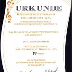 Urkunde Qualifikation